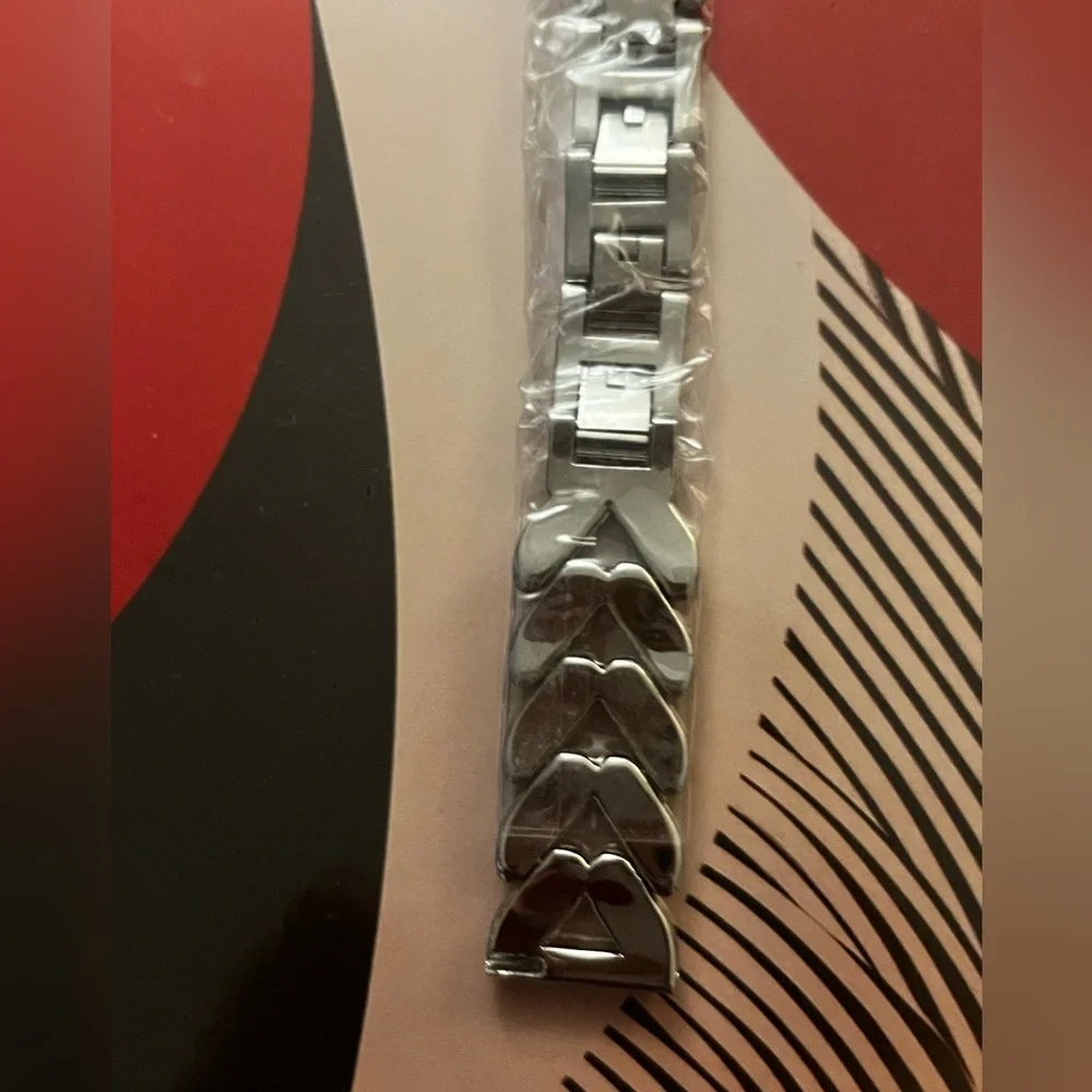 Jbh* New! Smart Watch Replacement Silver Links Band with 2 Link Pins